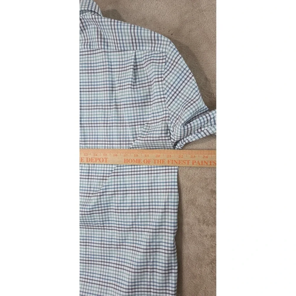 J. Crew Ludlow Dress Shirt men 16.5/35 Blue purple plaid Slim fit L/S AA834 NEW